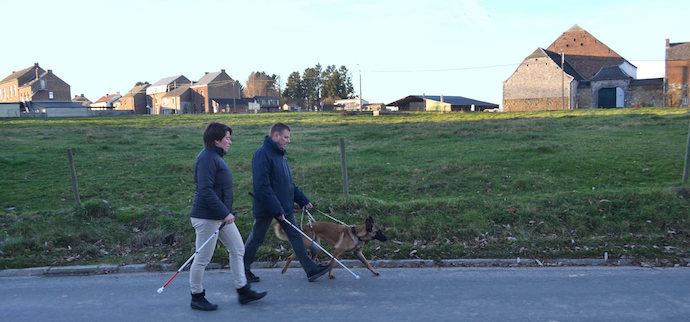 Découvrons le parcours de Vincent, non-voyant : de son expérience de la locomotion à la canne, en passant pour les bases de l'éducation du chien-guide et ses premières semaines avec Nerys, sa nouvelle partenaire